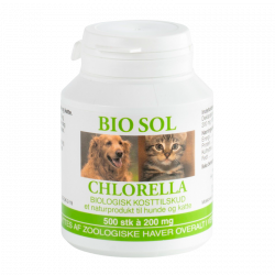 Bio Sol Chlorella til veterinært brug - 500 tabl.