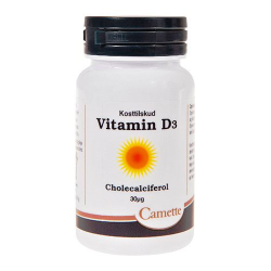 Vitamin D 30 mcg Camette - 180 tabletter