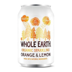 Sodavand Whole Earth Orange-lemon Øko - 330 ml.