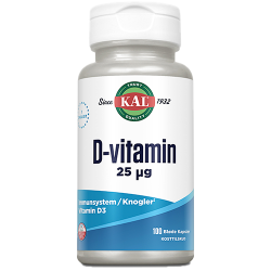 Kal D-vitamin 25 mcg (100 kapsler)