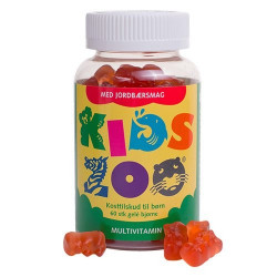 Kids Zoo multivitamin m. jordbærsmag (60 stk) 