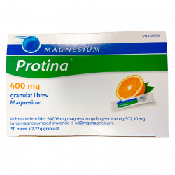Magnesium Protina 400 mg Appelsin (50x2,22g)
