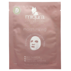 Miqura Moisturizing Face Mask Coconut - 1 stk.
