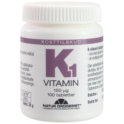 Natur Drogeriet K1-vitamin 150 mcg (100 tabletter)