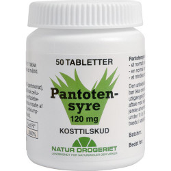 Natur Drogeriet Pantotensyre Mega (50 tabletter)