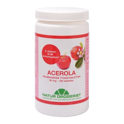 Natur Drogeriet Acerola Natural 90 mg (100 tabletter)