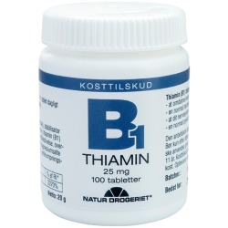 Natur Drogeriet Mega B1 Vitamin 25 Mg (100 tab)