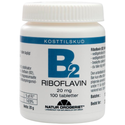 Natur Drogeriet B2 Riboflavin 20 Mg (100 tab)