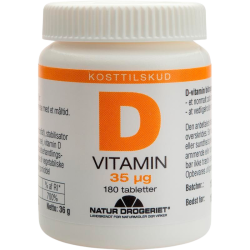 Natur Drogeriet D-vitamin 35 ug (180 tabletter)