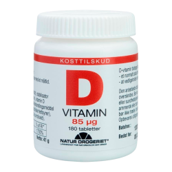 Natur Drogeriet Super D D3-vitamin 85 mcg (180 tabletter)