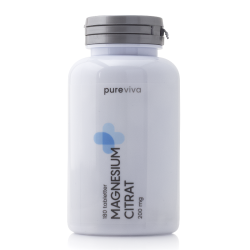 Pureviva Magnesium Citrat 400 mg 180 tabletter