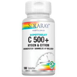 Solaray C500+ Hyben og Citron (100 tabletter)