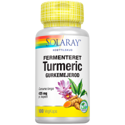 Solaray Fermenteret Turmeric (100 kapsler)