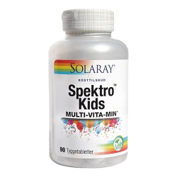 Solaray Spektro Kids Multi-Vita-Min med bærsmag (90 tyggetabletter)