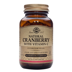 Solgar Cranberry - Tranebær med C-vitamin (60 kaspler)