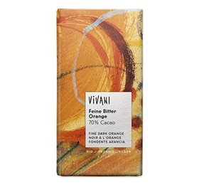Vivani Chokolade Bitter M. Orange Ø